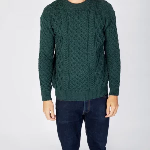 Pull homme laine mérinos vert