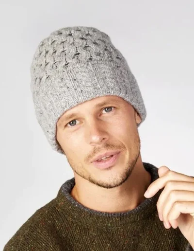 Bonnet laine gris