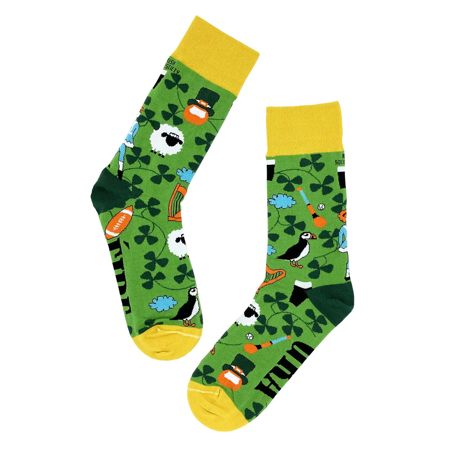 Chaussettes originales Saint Patrick side