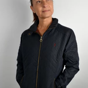 Veste coton huilé Shannon bleu