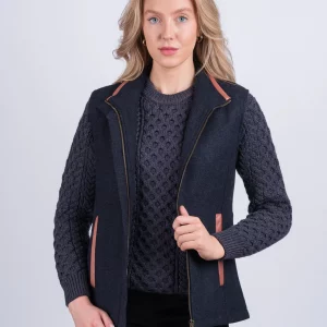 Veste en tweed irlandais Susan front