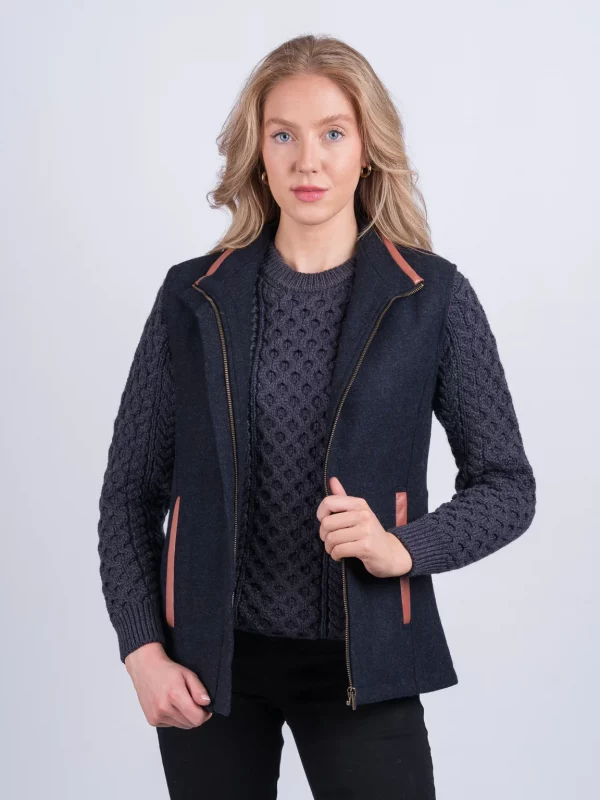 Veste en tweed irlandais Susan front