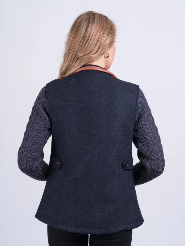 Veste en tweed irlandais Susan back