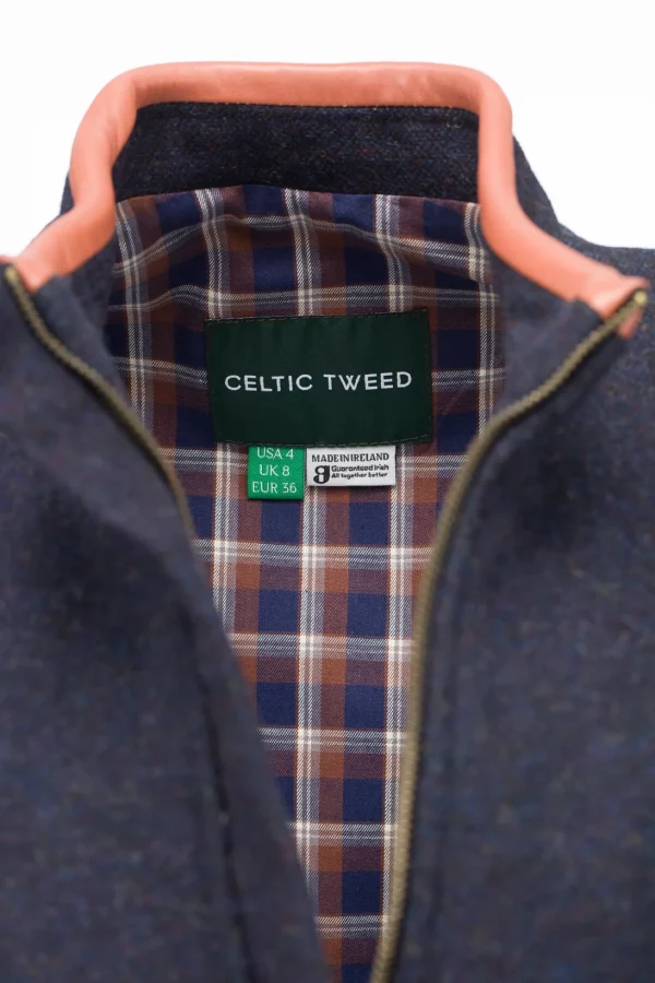 Veste en tweed irlandais Susan col