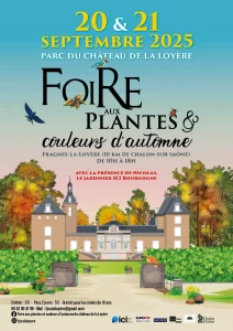Affiche foire aux plantes Château Loyère 2025