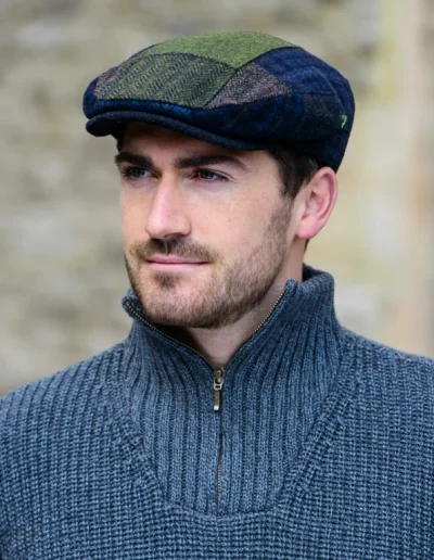 Casquette irlandaise patchwork ext