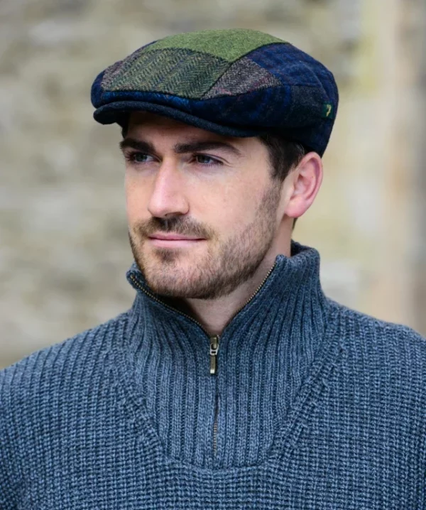 Casquette irlandaise patchwork ext