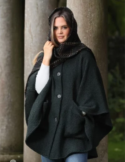 Cape en laine Tina Killybegs Hunter ext