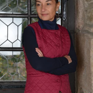 Veste matelassée sans manches pour femme front ext