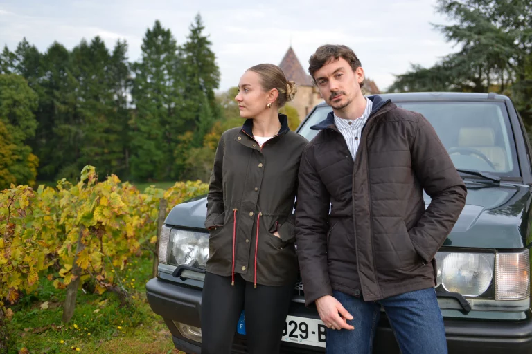 Veste huilée pour homme et veste huilée pour femme front ext