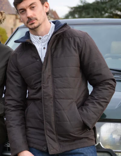 Veste wax coton huilé William ext