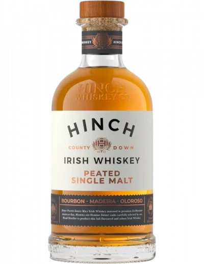 Whiskey irlandais Hinch Peated Single Malt front