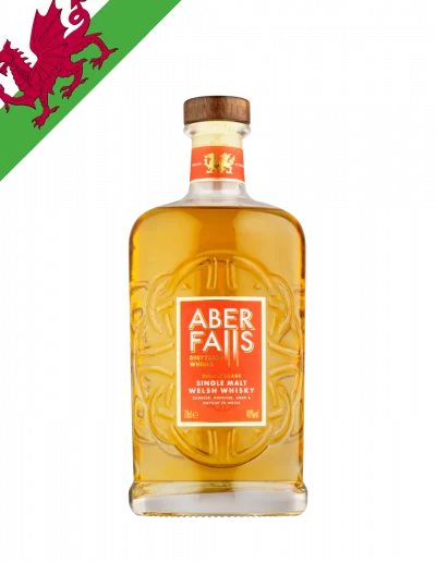 Whisky Pays de Galles Aber Falls single malt drapeaux