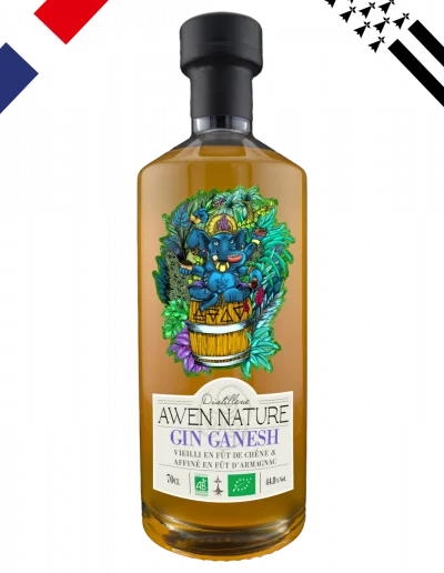 Gin artisanal français drapeaux