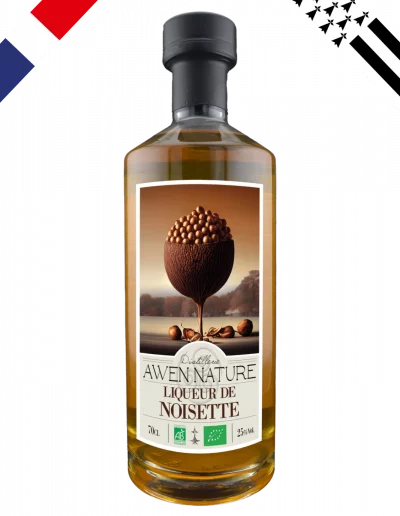 Liqueur artisanale de noisette biologique