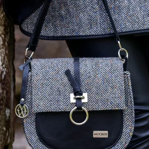 Sac en tweed gris